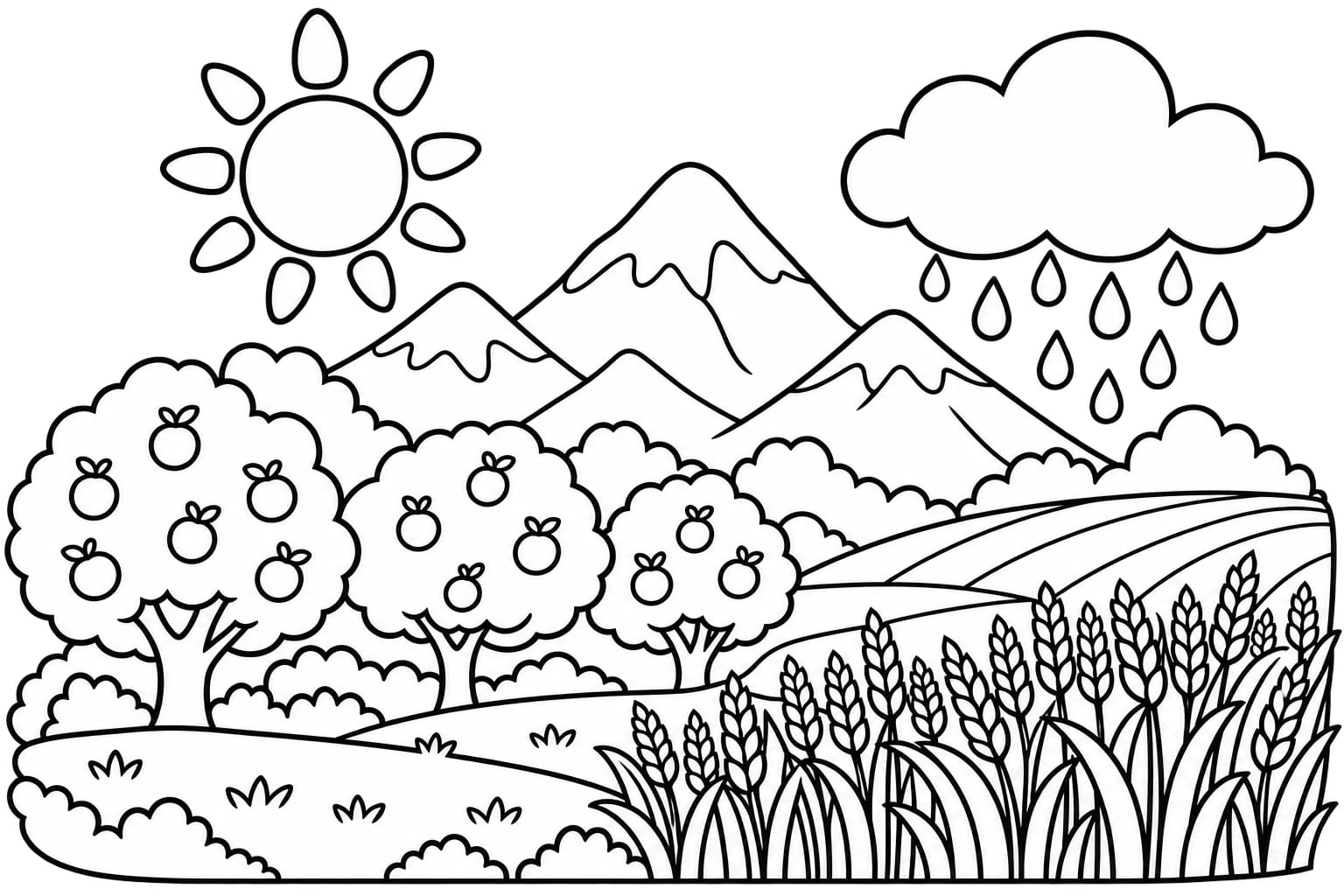 Colouring picture for Surah An-Naba'