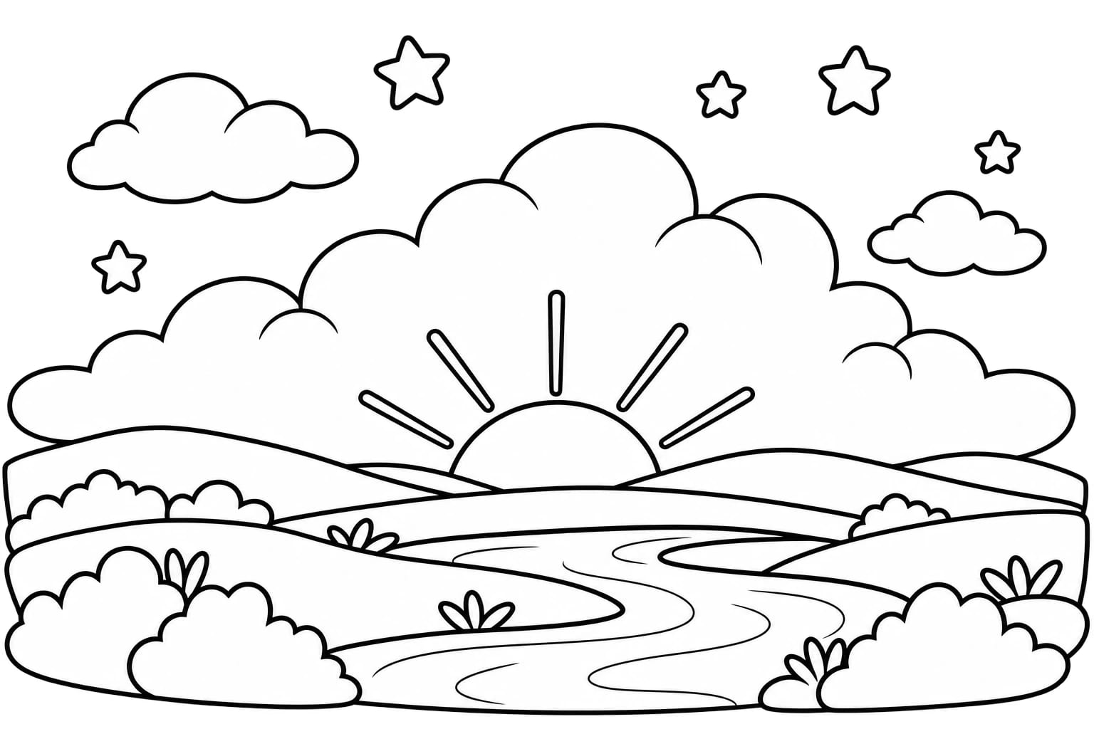 Colouring picture for Surah At-Takweer