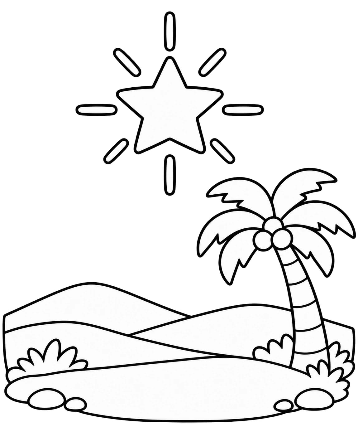 Colouring picture for Surah At-Tariq