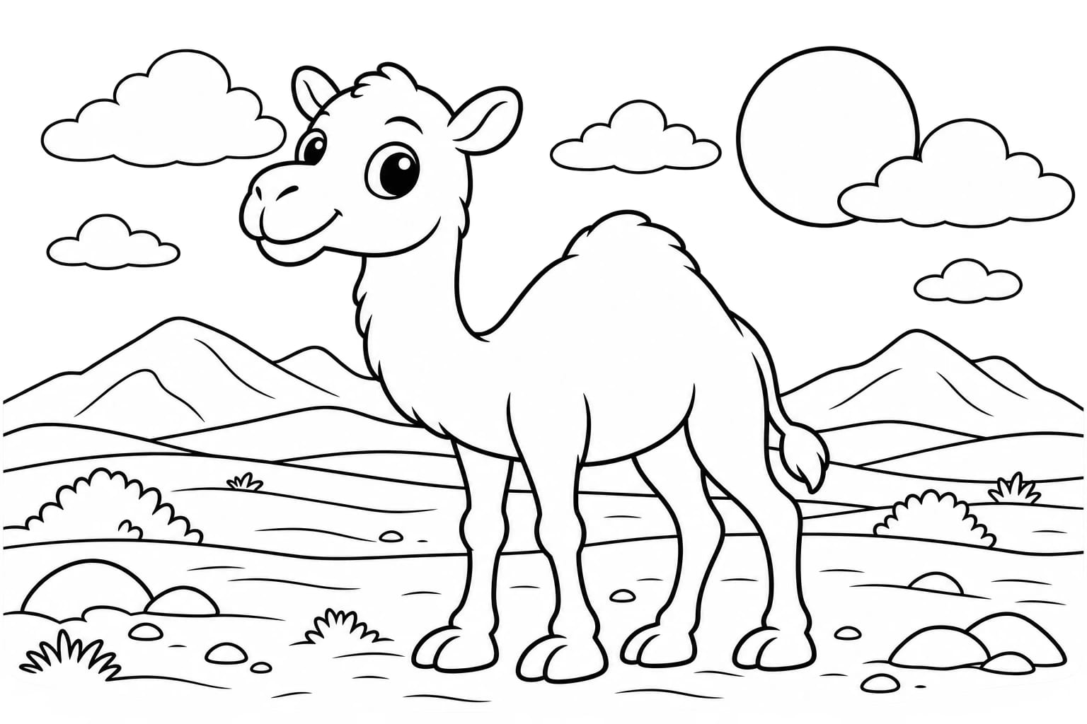 Colouring picture for Surah Al-Ghashiyah