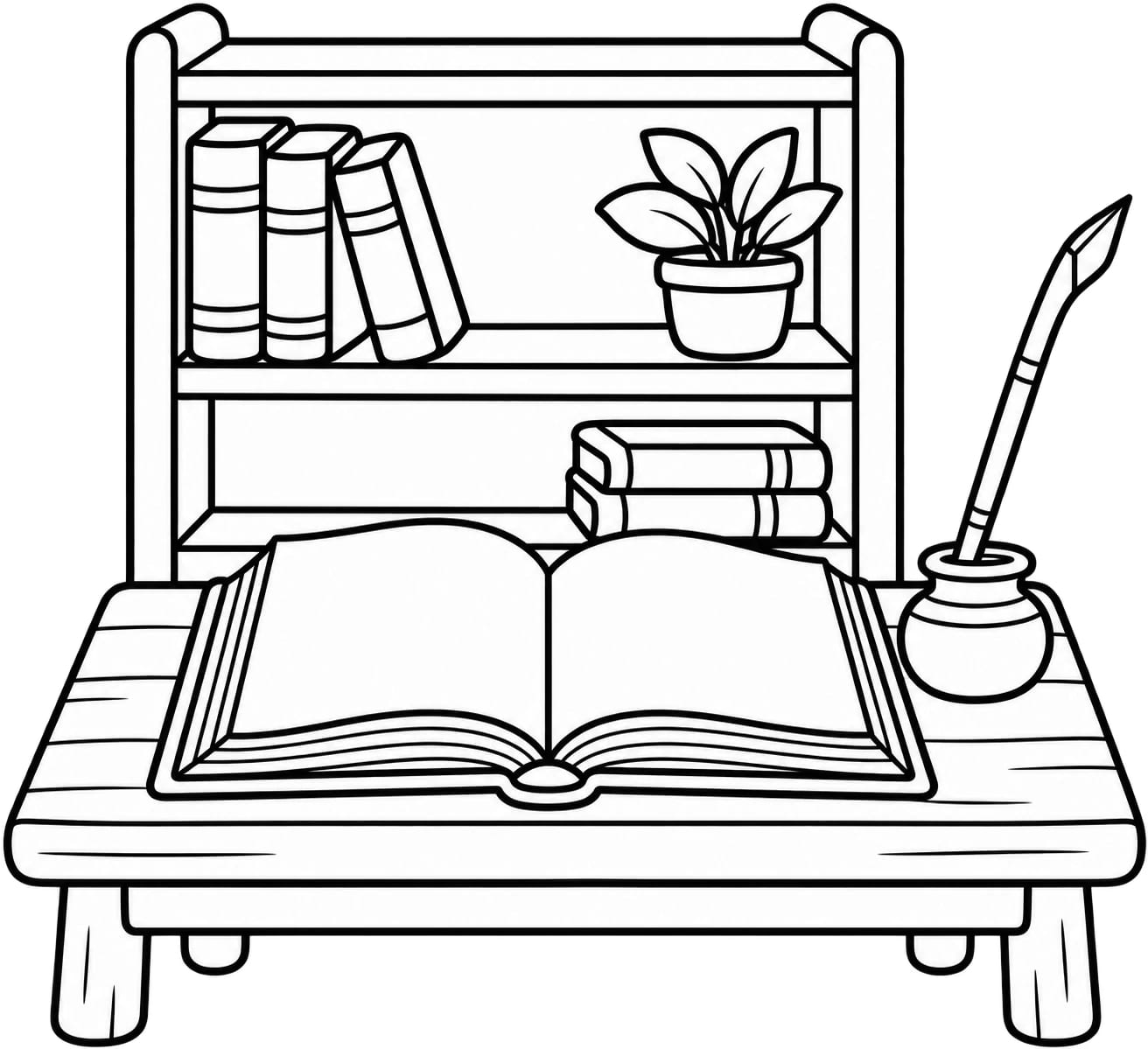 Colouring picture for Surah Al-'Alaq