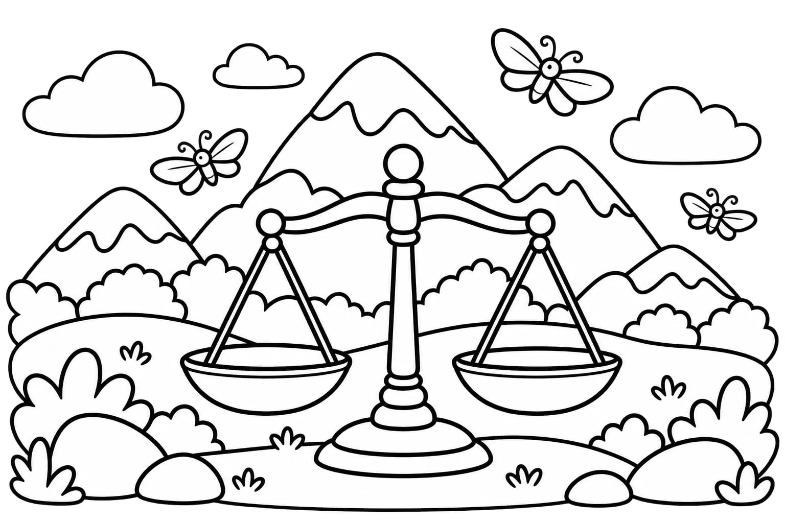 Colouring picture for Surah Al-Qari'ah