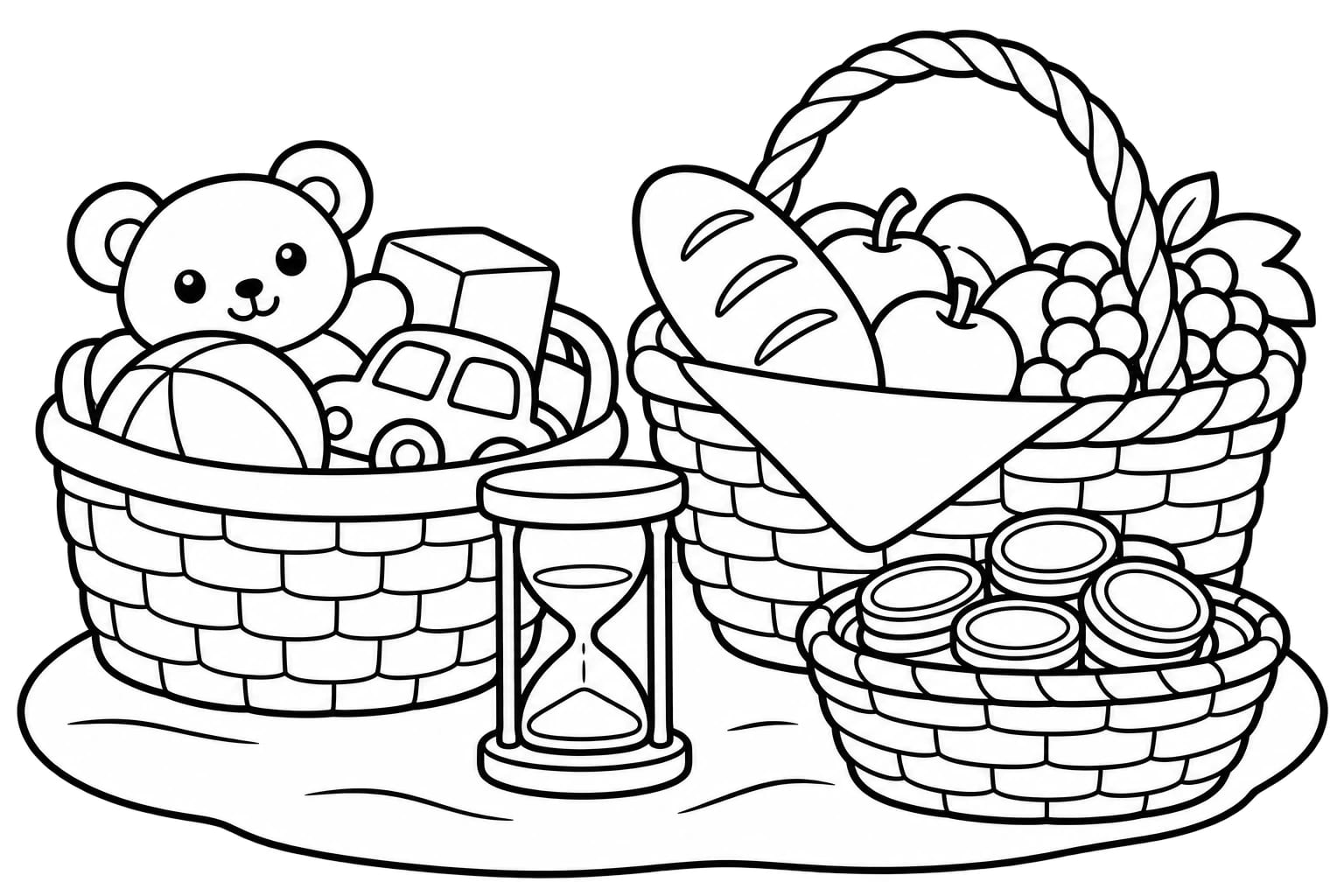 Colouring picture for Surah At-Takathur