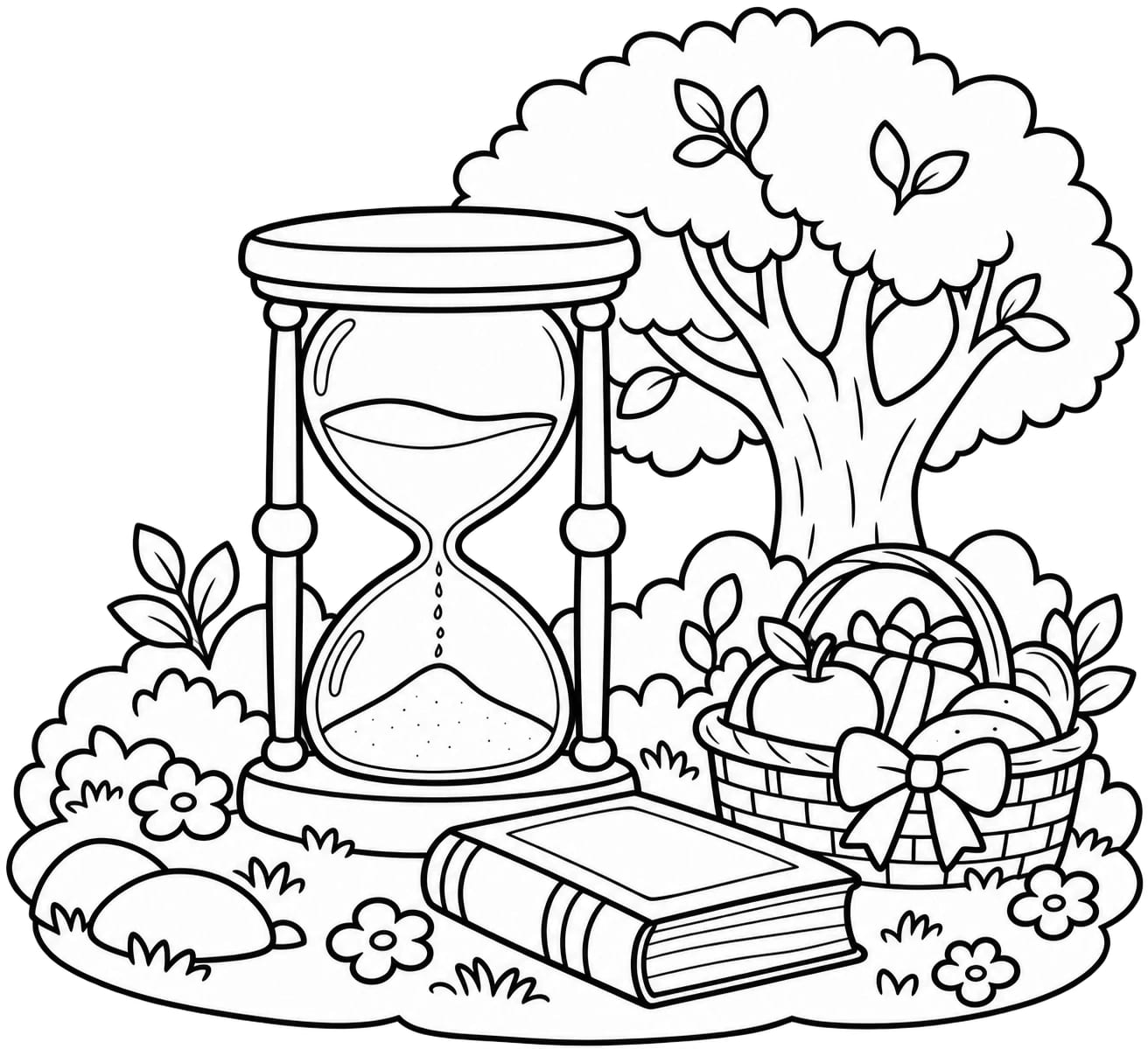 Colouring picture for Surah Al-Asr