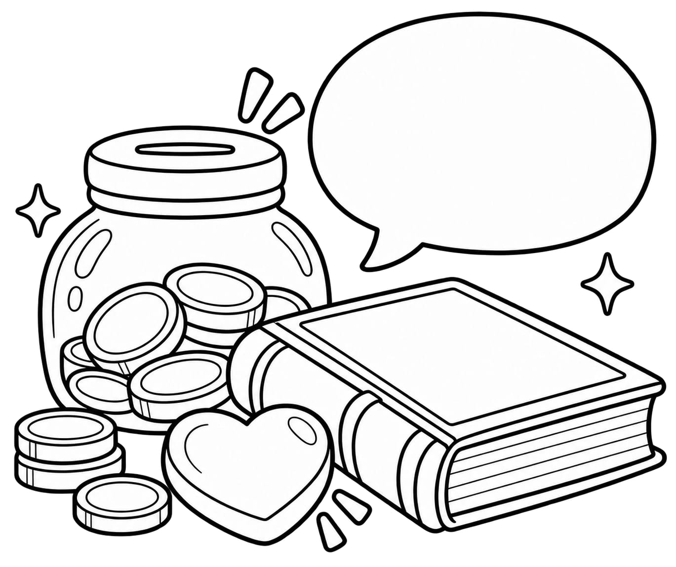 Colouring picture for Surah Al-Humazah