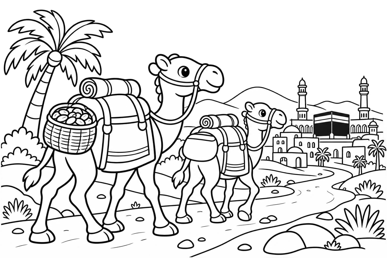 Colouring picture for Surah Al-Quraish