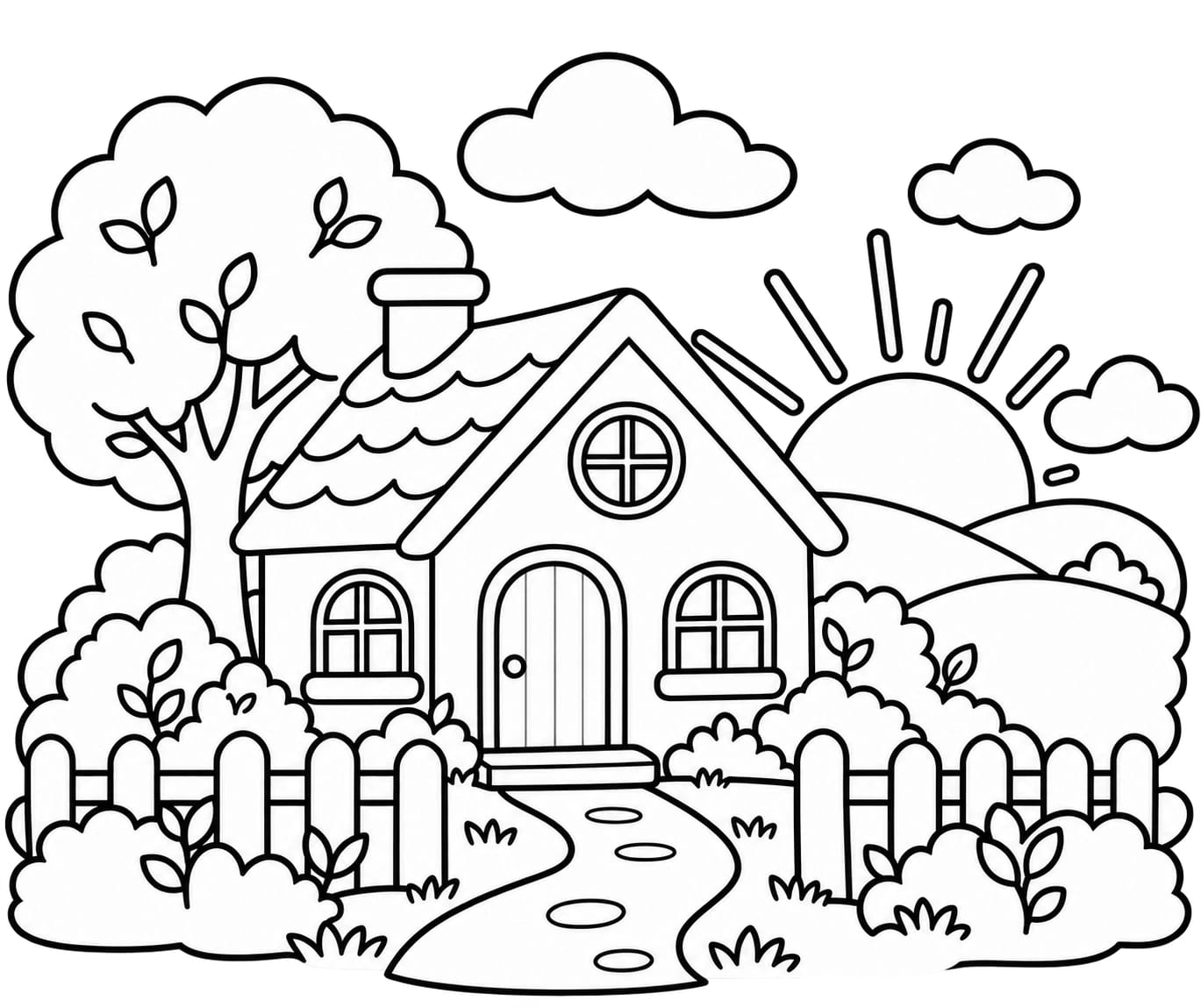 Colouring picture for Surah Al-Falaq